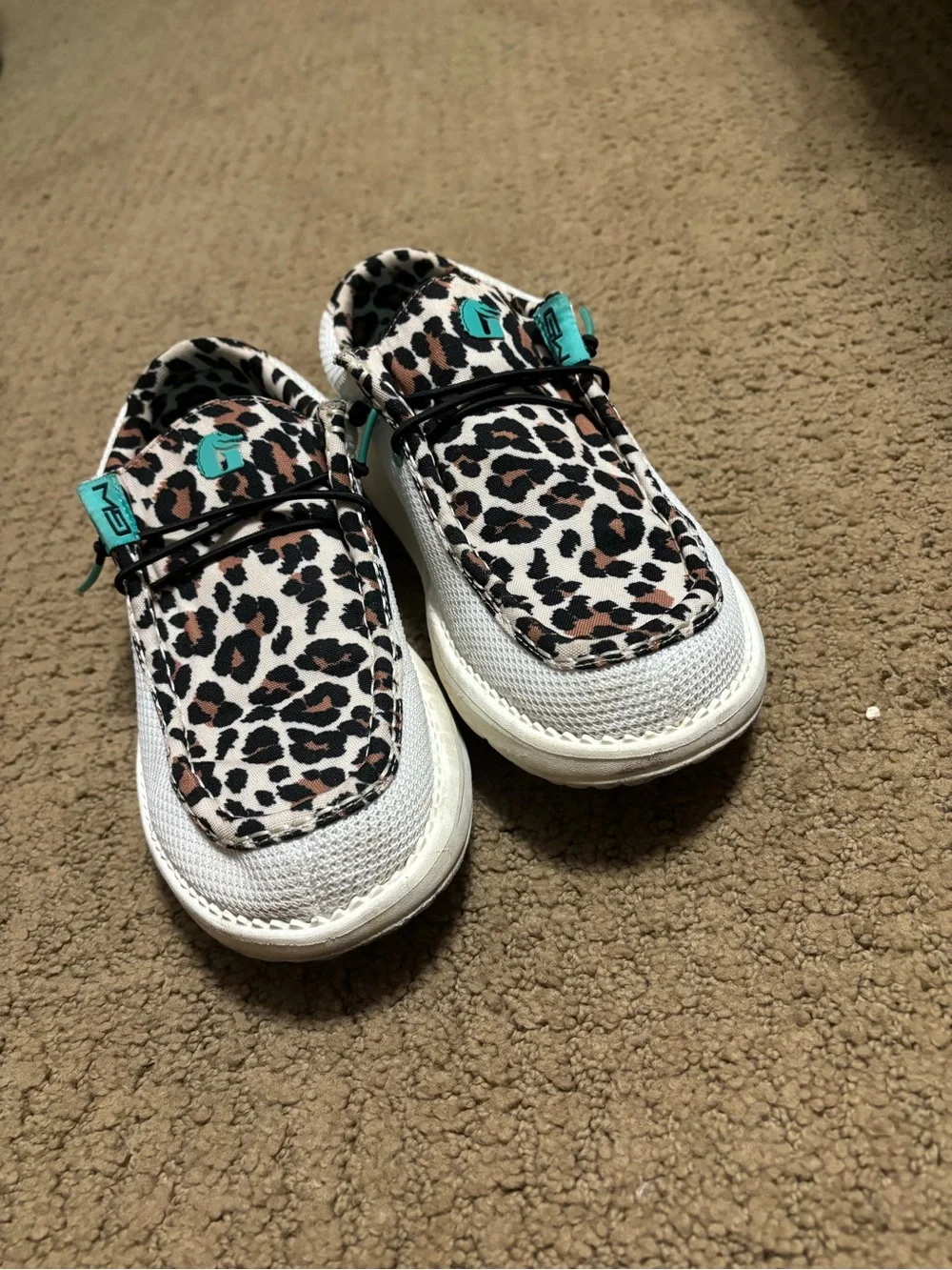 Gator waders Women’s Leopard Print Slip-On Shoes - White/Tan